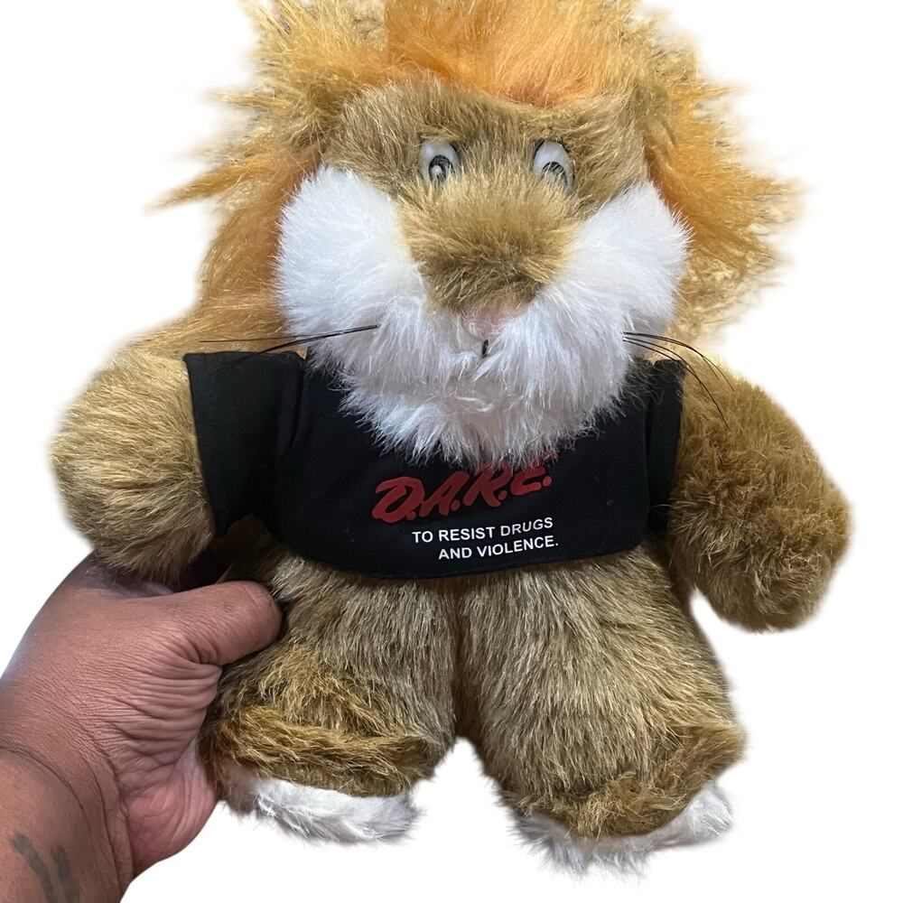 1990s Vintage D.A.R.E. Plush Resist Drugs Violence Mascot Plush Daren the Lion
